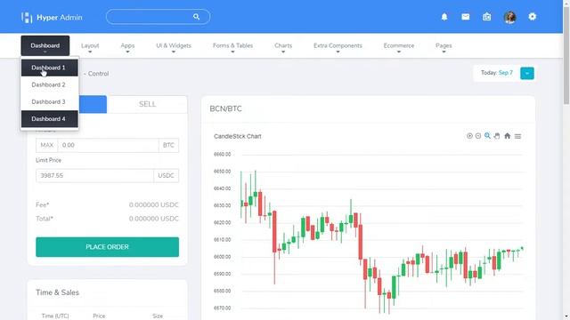 Crypto Bootstrap Admin Template with Light Theme смотреть онлайн