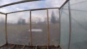 Дешевая большая теплица из бруса своими руками - конец декабря 2015