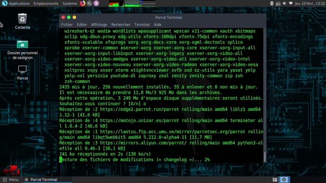 Mise a jour parrot via le terminal смотреть онлайн
