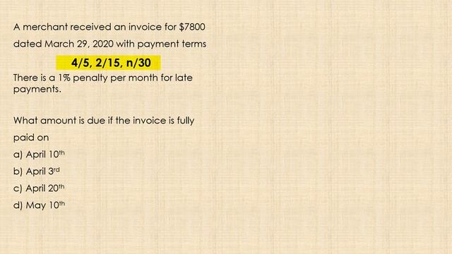 Cash Discount - How to interpret and solve problems смотреть онлайн