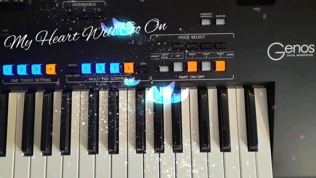 My Heart Will Go On - Celine Dion - Cover Yamaha Genos Keyboard Titanic Love Song смотреть онлайн