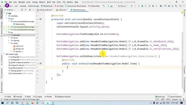 How to Implement Bottom Navigation Bar with Fragment in Android Studio 2021 Hindi | custom bottomNa смотреть онлайн