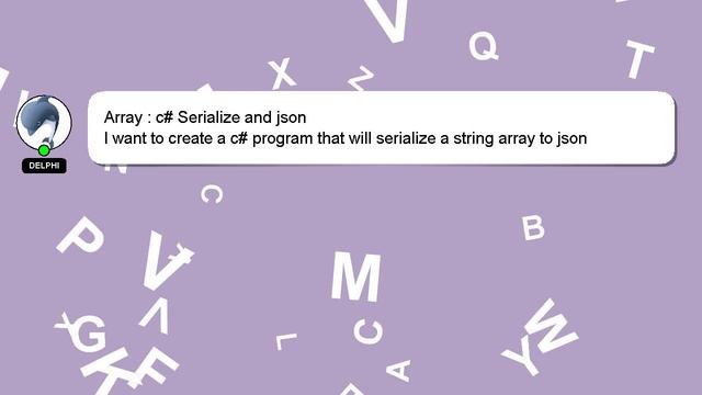 Array : c# Serialize and json смотреть онлайн