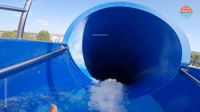 Dark Black Hole Waterslide at Action Aquapark Sunny Beach смотреть онлайн