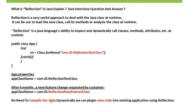 Reflection In Java смотреть онлайн