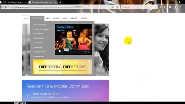 Prestashop Responsive Mega Menu BAMENU смотреть онлайн