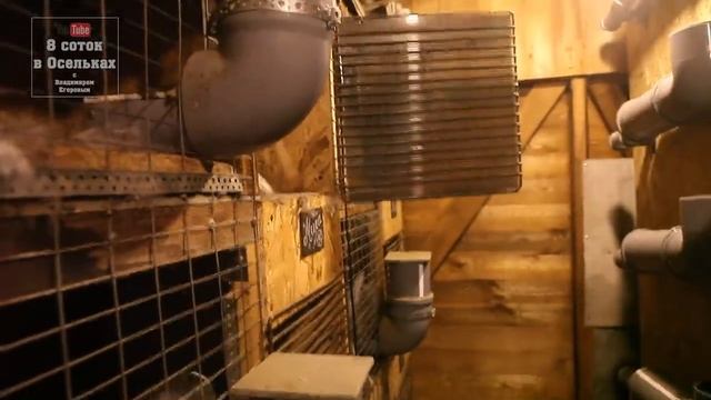 Зима в крольчатнике. Замёрзли ниппеля. Новая клетка для кроликов в сарае. смотреть онлайн