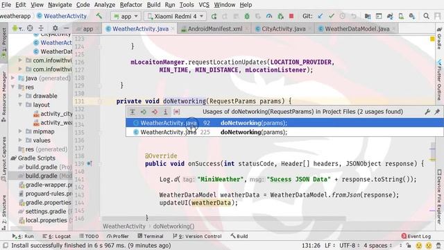 Weather App in Android Studio | Mini Weather App Creation | Display Weather Data Part 11 смотреть онлайн