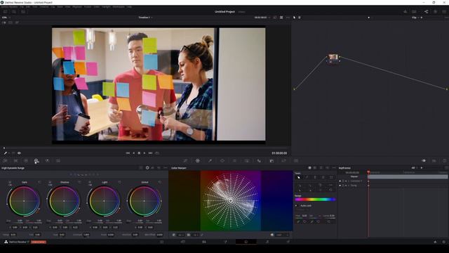 Davinci Resolve 17 Color Warper