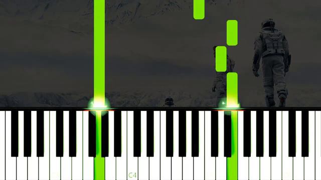 INTERSTELLAR - EASY Piano Tutorial смотреть онлайн
