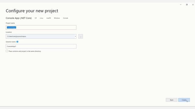 Console application смотреть онлайн