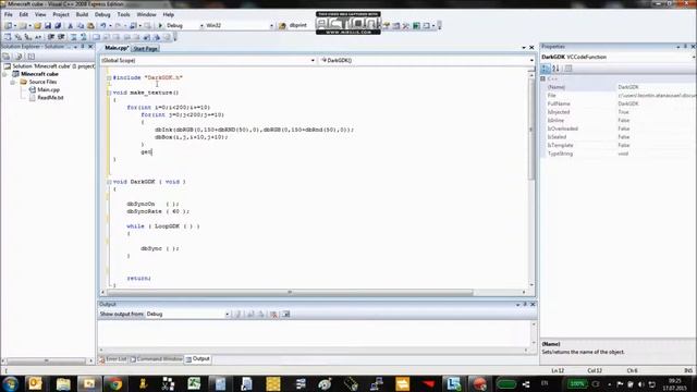 Visual C++ Tutorial - How to make a Minecraft Cube & Texture смотреть онлайн