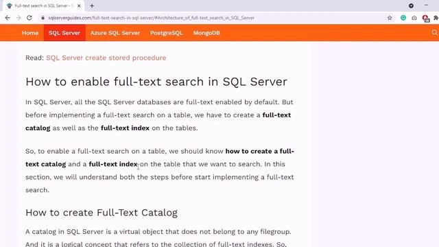 Full text search in SQL Server | SQL Server full-text search смотреть онлайн