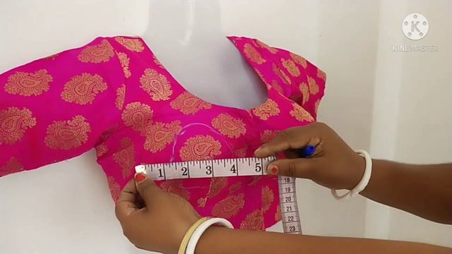 34 size double katore blouse cutting step by step смотреть онлайн