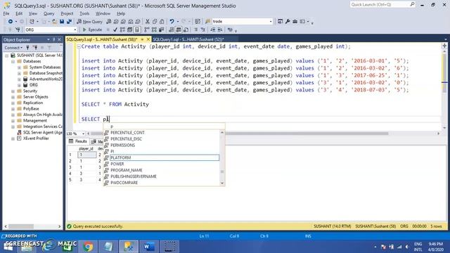 534. Game Play Analysis III (Medium) Advanced SQL смотреть онлайн