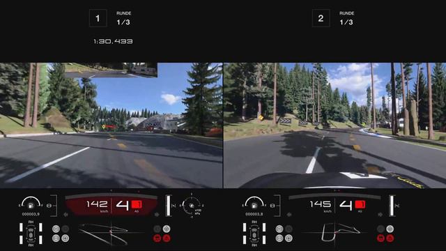 Gran Turismo 7 split screen races after update 1.40 PS5 смотреть онлайн