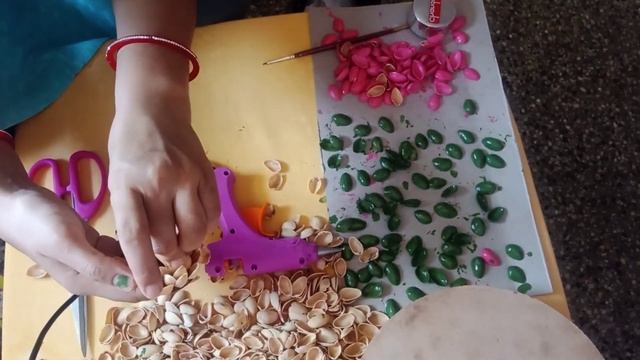 Diwali decoration pista shell craft ideas || #homedecor #craft #diy смотреть онлайн