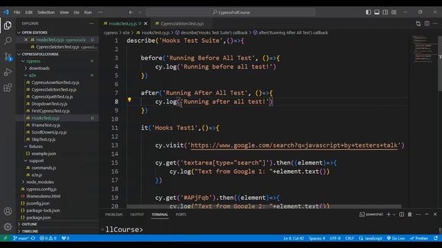 Cypress #22 Hooks in Cypress Automation Testing смотреть онлайн