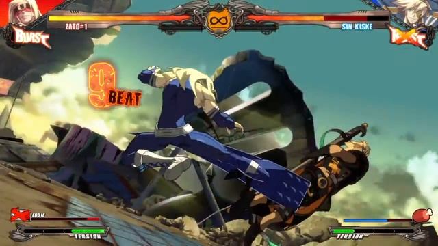 Guilty Gear Xrd -Revelator- Zato combo смотреть онлайн