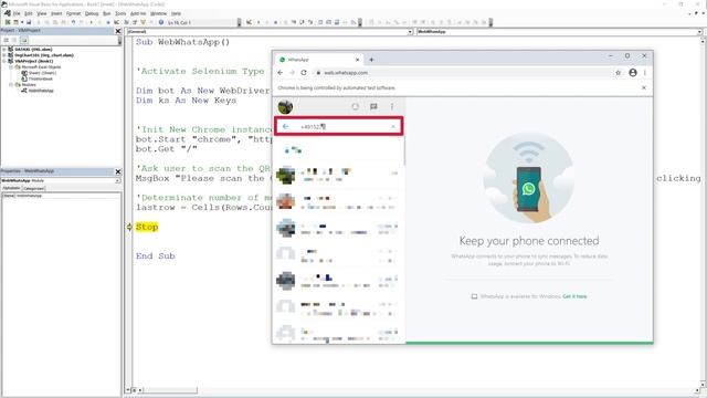 How To Send WhatsApp Messages From Excel Using VBA (Free & Easy) ? смотреть онлайн
