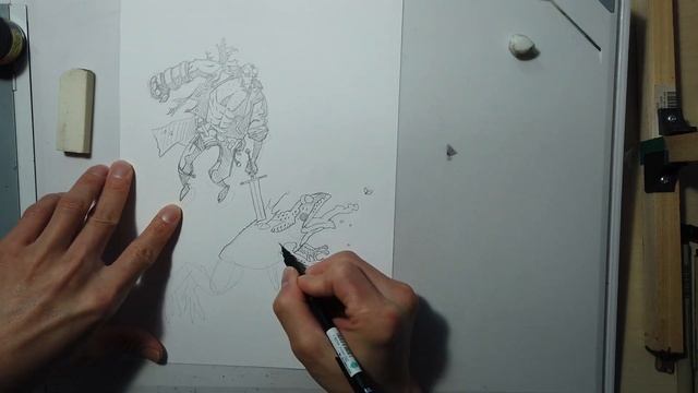 Copy Drawing - Hellbot Sketch (OG by Mike Mignola) смотреть онлайн
