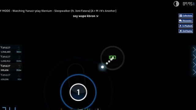 osu! sleepwalker(играю на планшете) смотреть онлайн