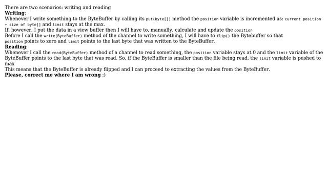 Software Engineering: How are Java ByteBuffer's limit and position variable's updated? смотреть онлайн