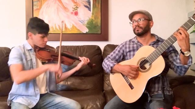 Por Una Cabeza by Carlos Gardel performed by Brian E Santiago López (violin) Rubén Santiago (guitar смотреть онлайн