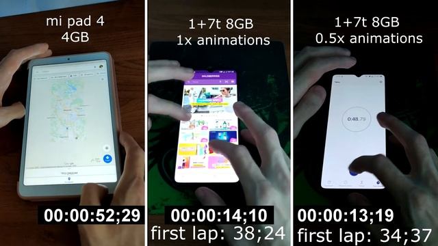Snapdragon 855 vs 660 (OnePlus 7T vs Mi Pad 4) speed test смотреть онлайн