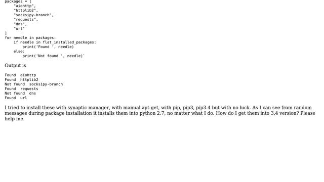 Ubuntu: Import python packages problem смотреть онлайн