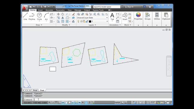 AutoCAD | Export Layout to Model Space command смотреть онлайн