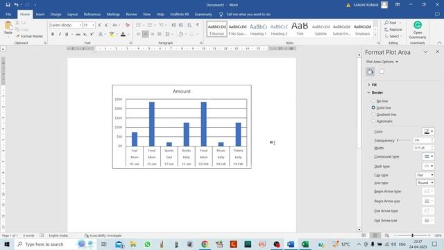 How to create Column/Bar Chart in MS Word/Excel? || Bar Chart in Microsoft Office || MS Office 2016 смотреть онлайн