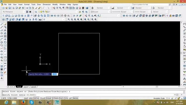 Fillet and Chamfer in AutoCAD 2008 Urdu Tutorial No 9 смотреть онлайн