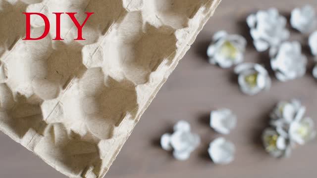 САМА в ШОКЕ! Сделала КРАСИВЫЕ ЦВЕТЫ из  ЯИЧНЫХ ЛОТКОВ