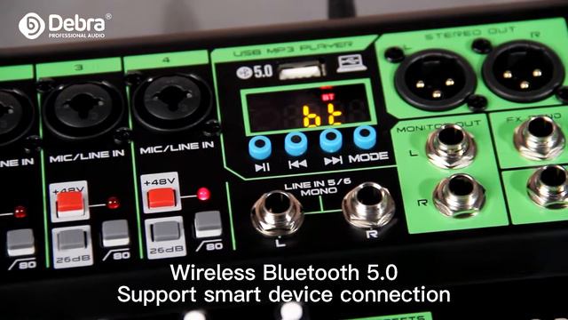 D Debra Audio DI-XU Professional Portable Recording Mixer Audio With USB 99 DSP Digital Effects смотреть онлайн