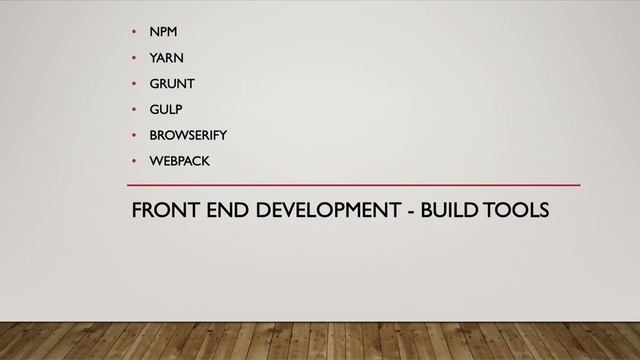 Build tools for Front End dev смотреть онлайн