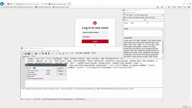 Automate Login to Pinterest with AutoHotkey смотреть онлайн