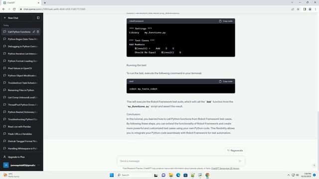 Not able to call python function from robotframework смотреть онлайн