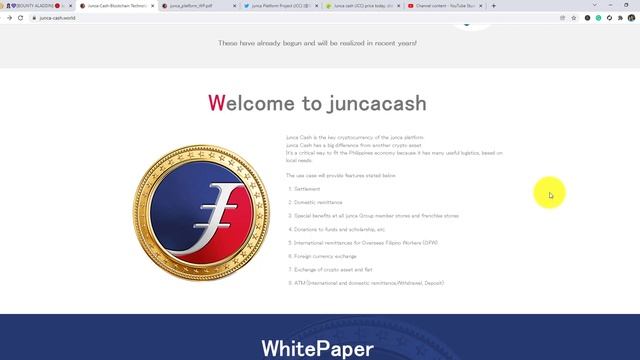 juncaCash (JCC) - the key currency of junca platform; aims to enhance the Asian economy. part4 смотреть онлайн