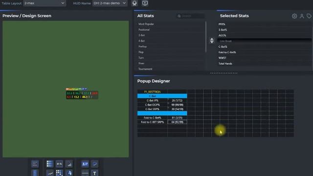 DriveHUD 2 - poker hud - build multiple custom popups смотреть онлайн