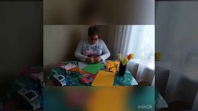 Цветы объёмная поделка из цветной бумаги