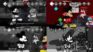 ЖУТКИЙ Микки😰 ФНФ Сравнение Модов (Воскрестная Ночь)