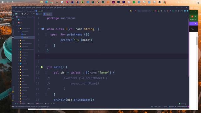 141 inherit from existing classes | implement interfaces With Anonymous Class & Object expressions смотреть онлайн