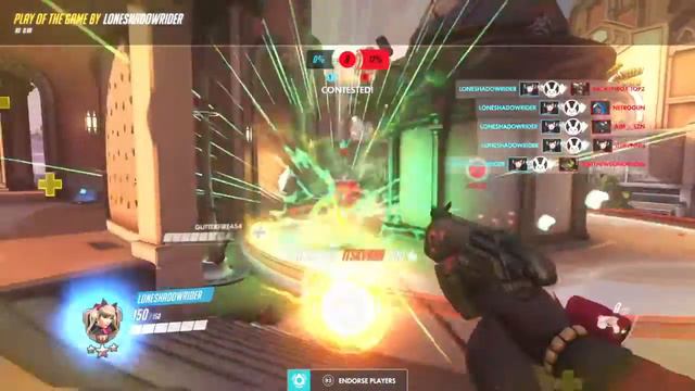 Overwatch: Roadhog pulls in a diva bomb! Loneshadowrider NOICE! смотреть онлайн
