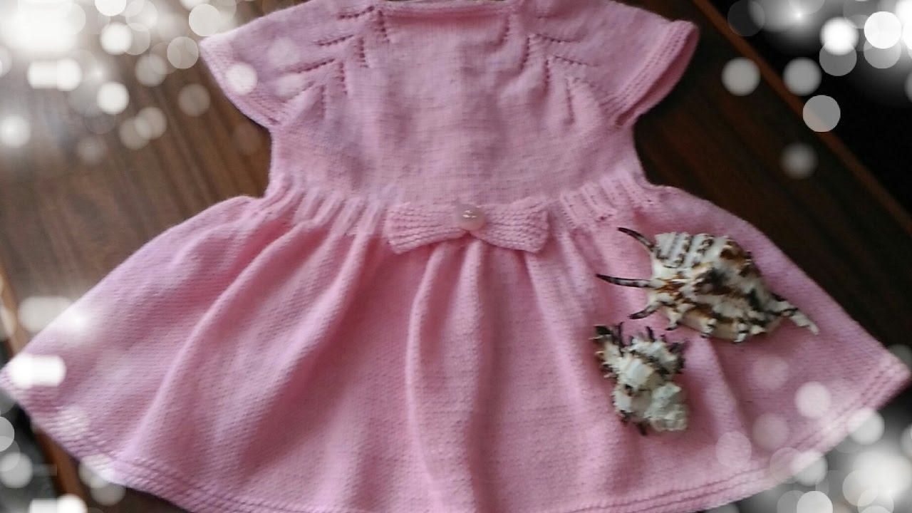 Вязание на спицах Детское платье смотреть онлайн