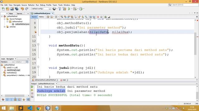 Mudah Belajar Java - #13 Argument atau Parameter Method смотреть онлайн
