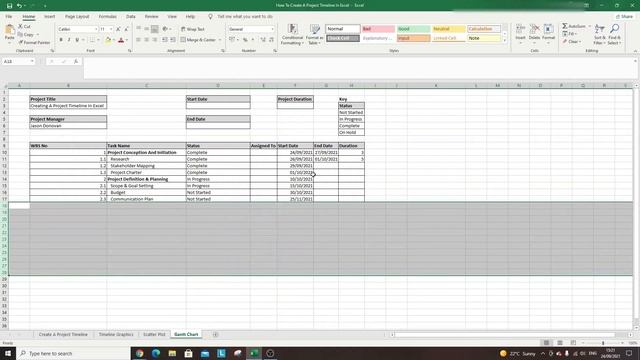 How To Create A Project Timeline In Excel - 3 Different Ways! смотреть онлайн