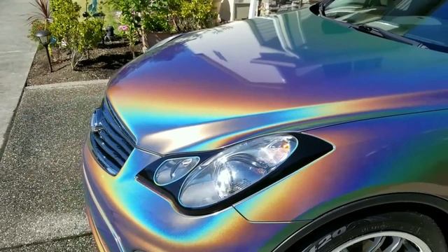 Psychedelic 3M Car Wrap on my Infiniti EX35 смотреть онлайн