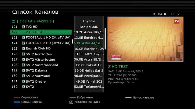 Z HD (Украина) в тесте на Astra 4A + технические проблемы вещания смотреть онлайн