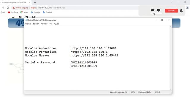 Entrar a configuracion modem Wind Telecom смотреть онлайн